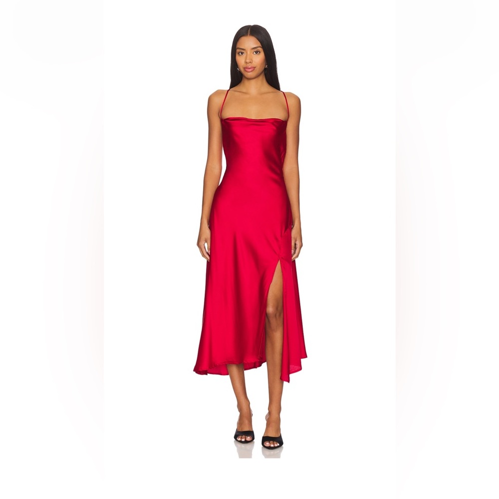 ASTR the label Gaia dress in Red